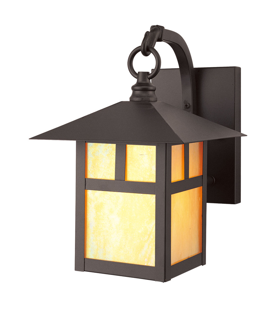 1 Light Bronze Outdoor Wall Lantern