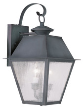 Livex Lighting 2165-61 - 2 Light Charcoal Outdoor Wall Lantern