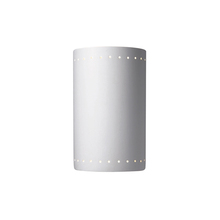 Justice Design Group CER-5295W-BIS - Large ADA Outdoor LED Cylinder w/ Perfs - Open Top & Bottom
