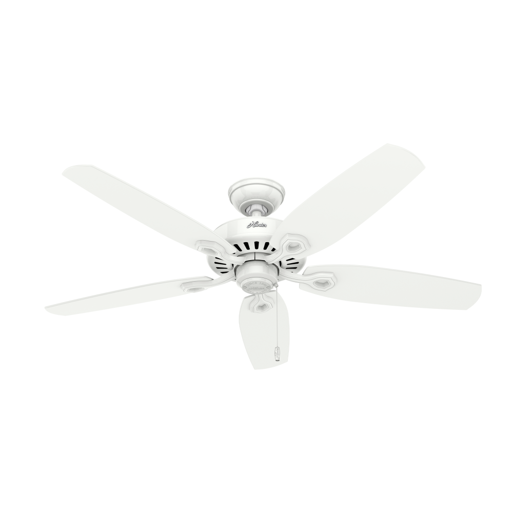 Hunter 52 inch Builder Snow White Ceiling Fan and Pull Chain
