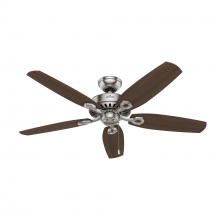 Hunter 53241 - Hunter 52 inch Builder Brushed Nickel Ceiling Fan and Pull Chain